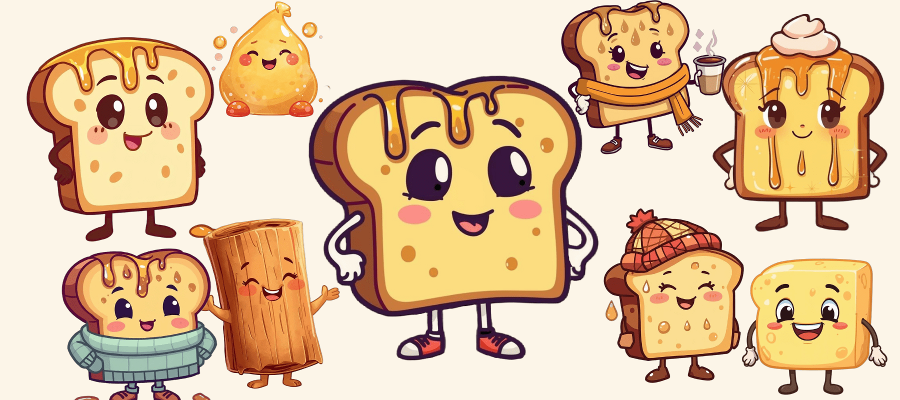 Digital Sticker Packs - The French Toasties