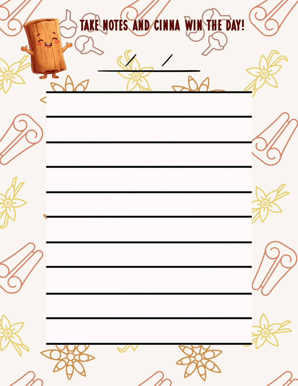 Cinnthia Stickmon Digital Notepad and Checklist Sheets - The French Toasties