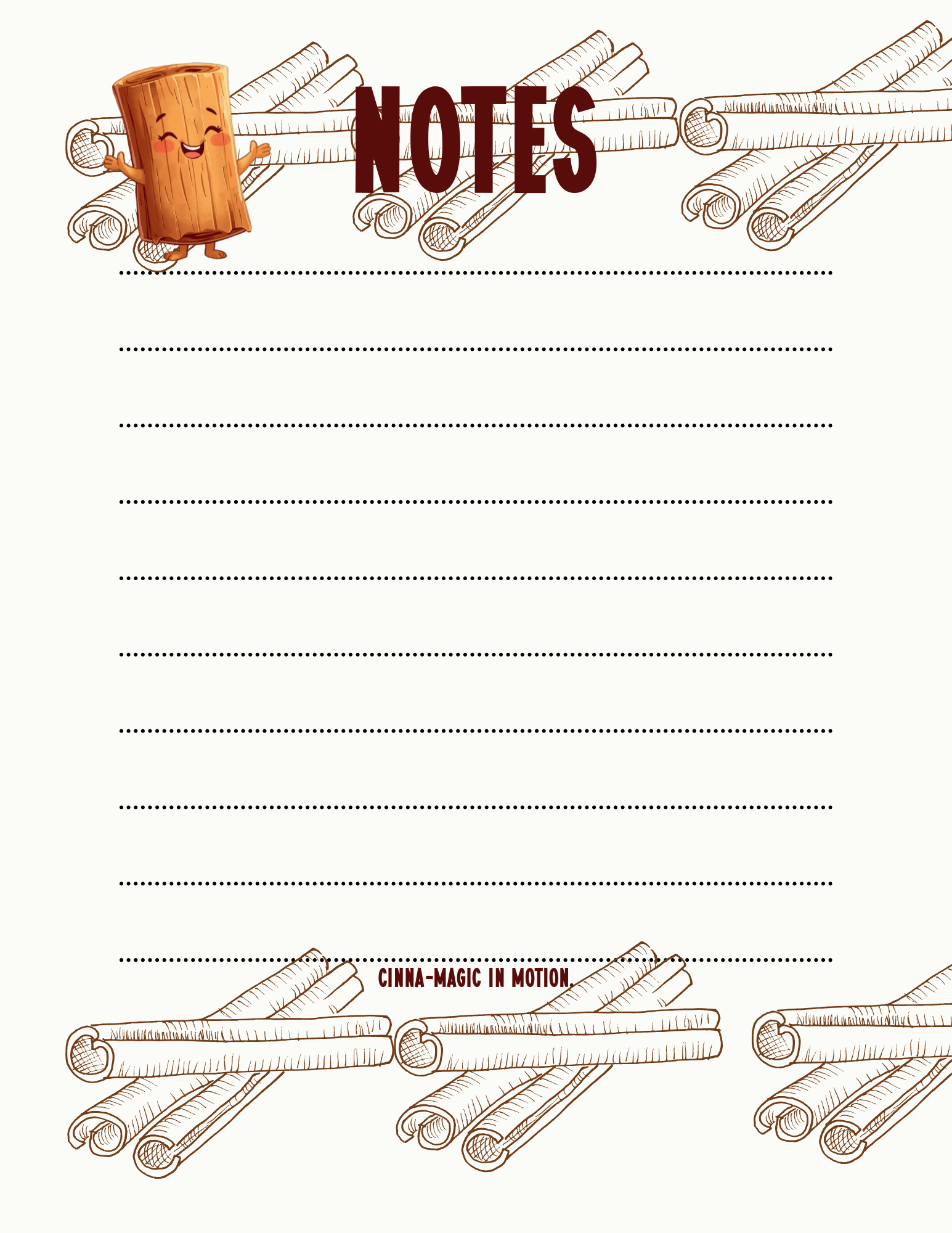 Cinnthia Stickmon Digital Notepad and Checklist Sheets - The French Toasties