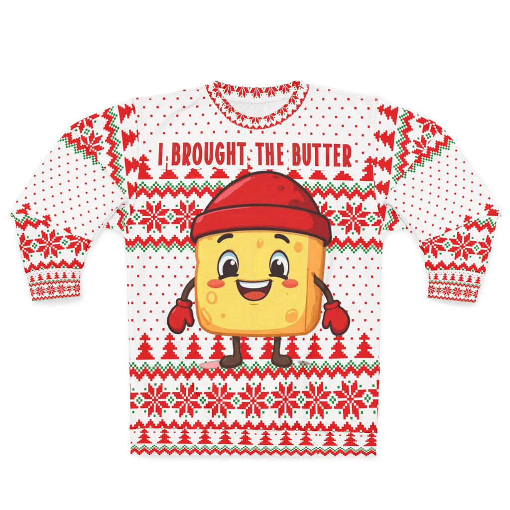 I Brought the Butter Ugly Christmas Sweatshirt - The French Toasties