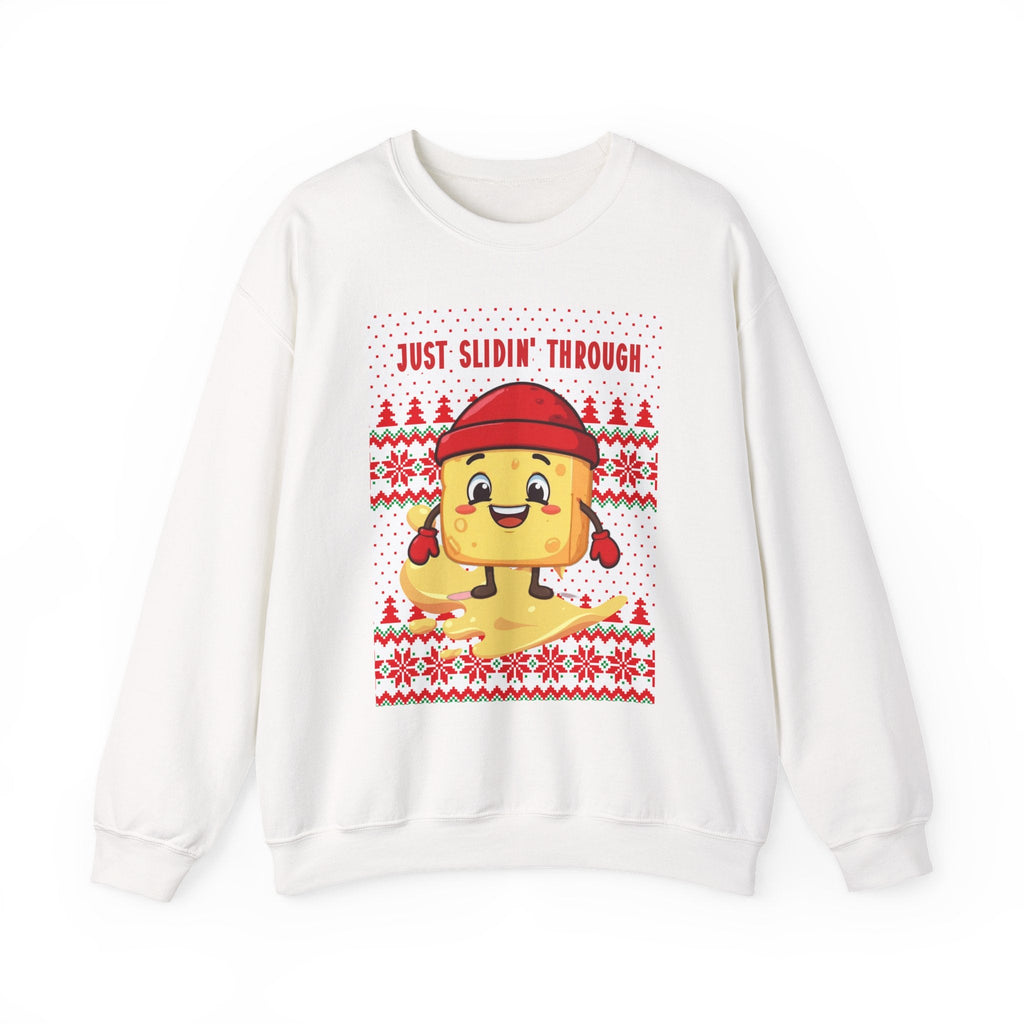Just Slidin' Through Meltie Butterson | Holiday Ugly Sweater Pattern - The French Toasties
