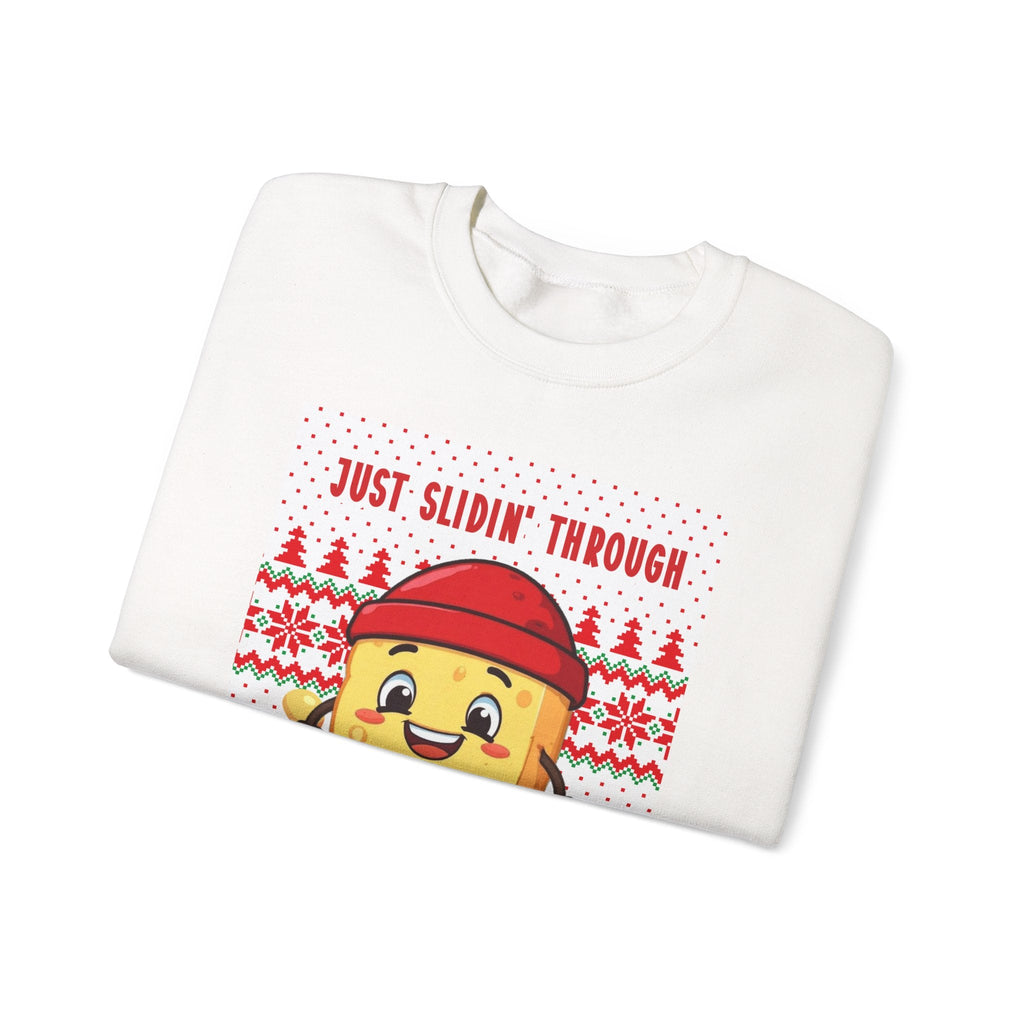Just Slidin' Through Meltie Butterson | Holiday Ugly Sweater Pattern - The French Toasties