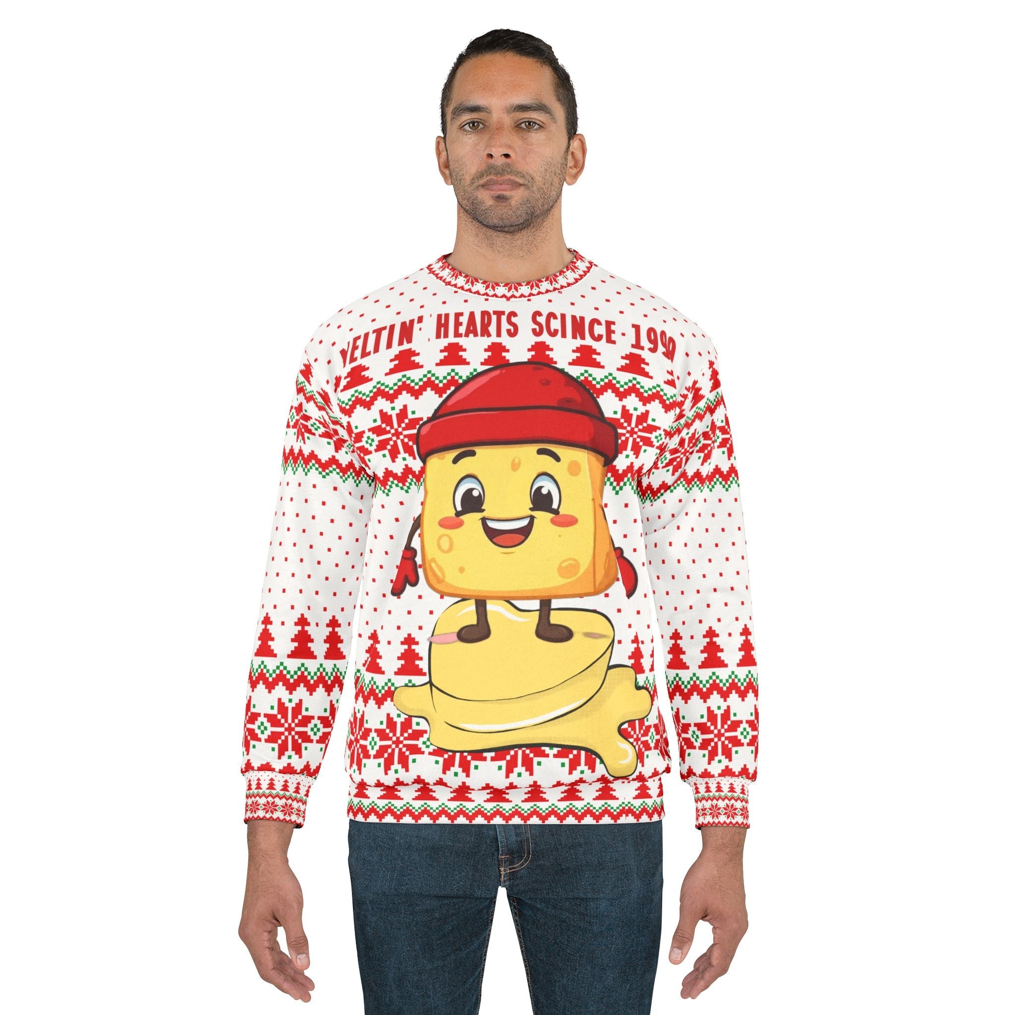 Meltin' Hearts Ugly Christmas Sweatshirt - The French Toasties