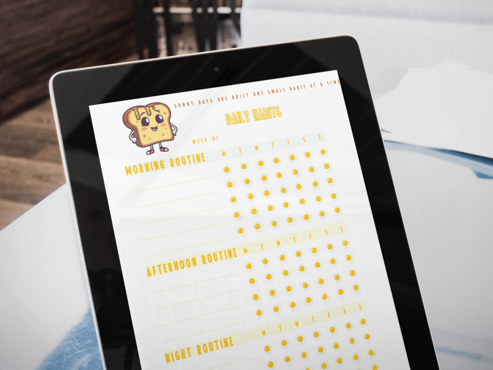 Sunny Side up Daily Essentials Digital Mini Planner - The French Toasties