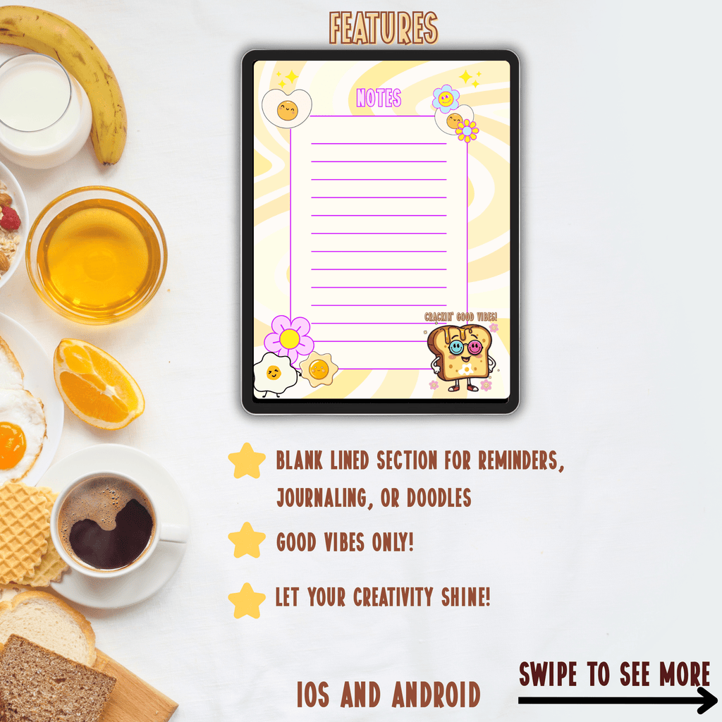 Sunny Side up Daily Essentials Digital Mini Planner - The French Toasties