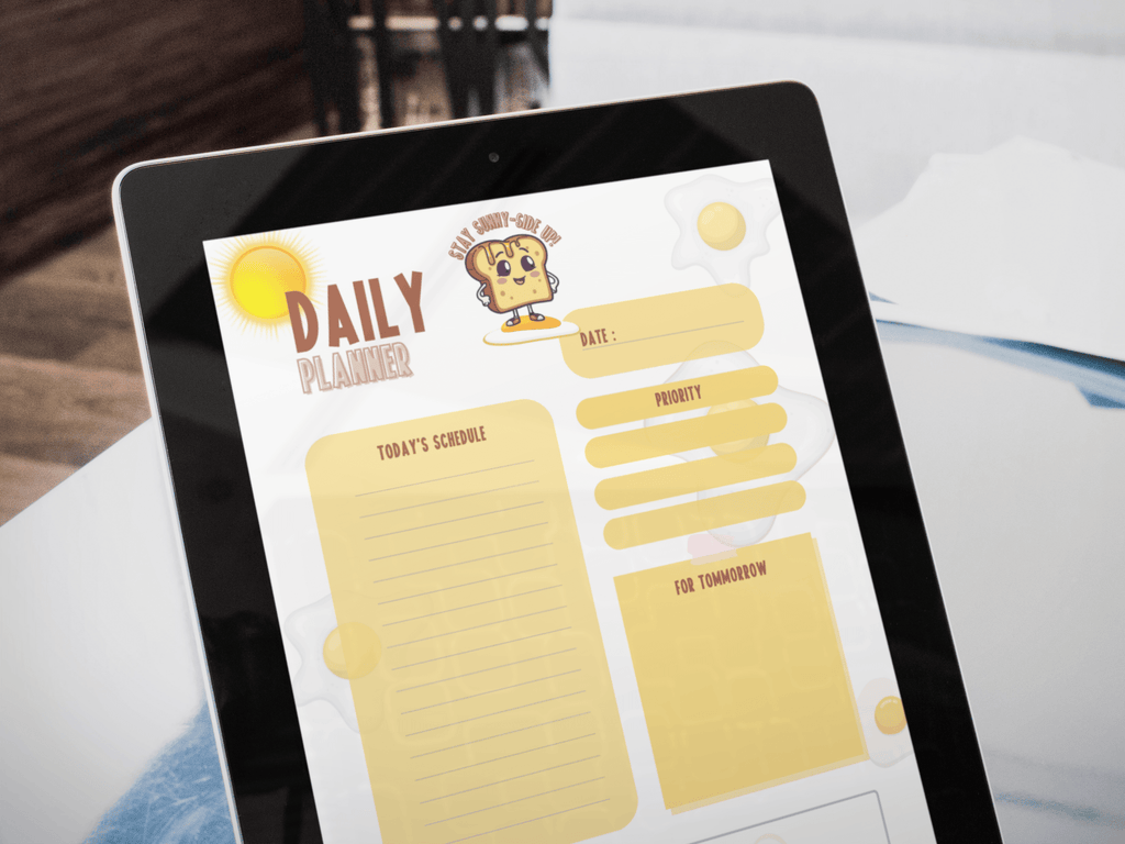 Sunny Side up Daily Essentials Digital Mini Planner - The French Toasties