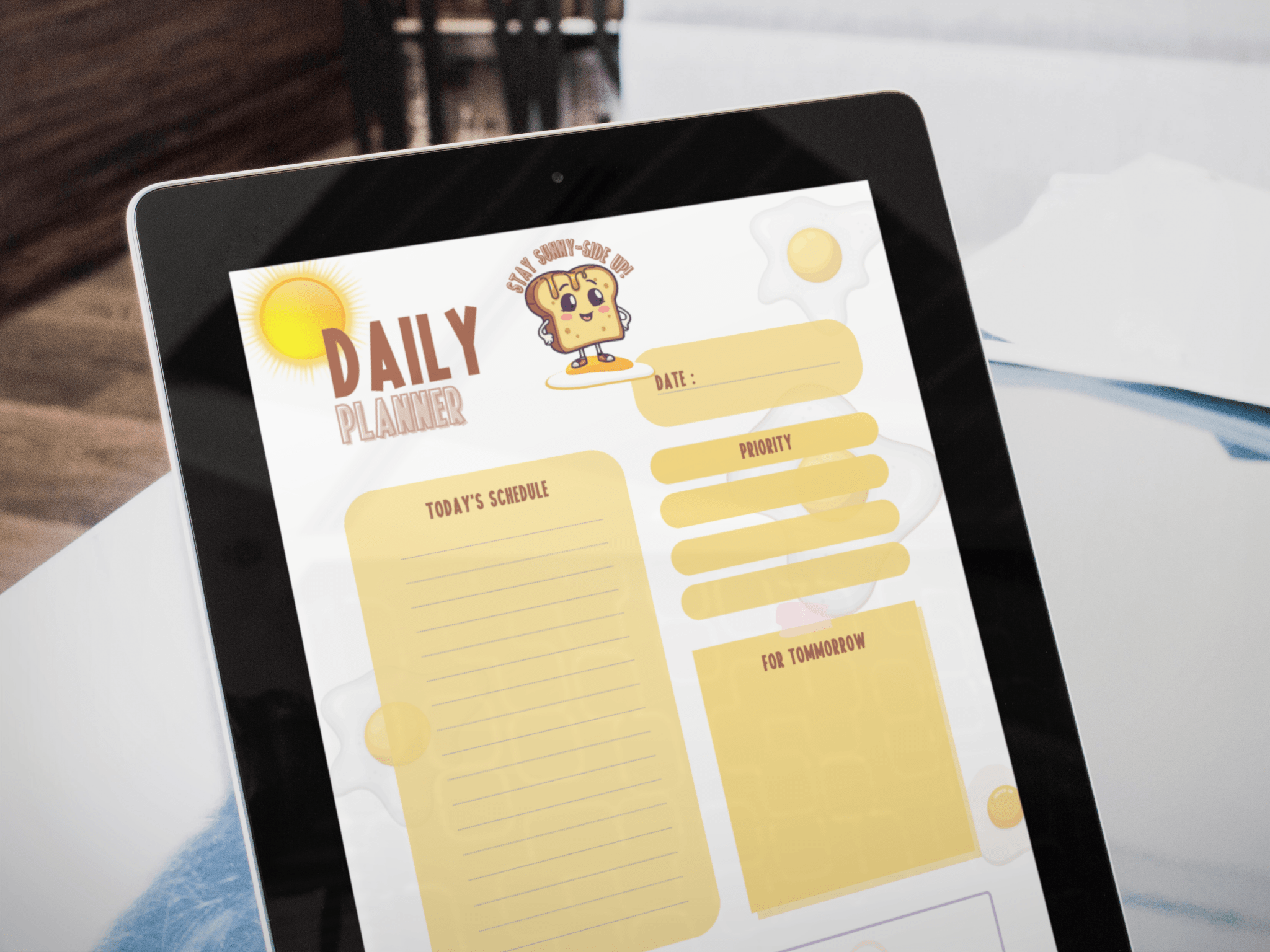 Sunny Side up Daily Essentials Digital Mini Planner - The French Toasties