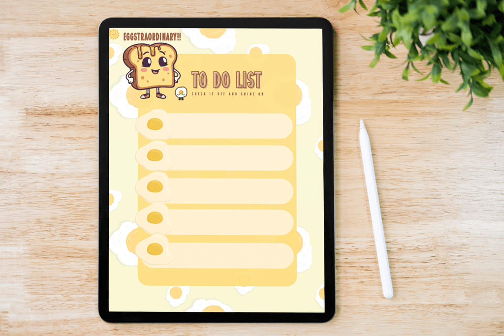Sunny Side up Daily Essentials Digital Mini Planner - The French Toasties
