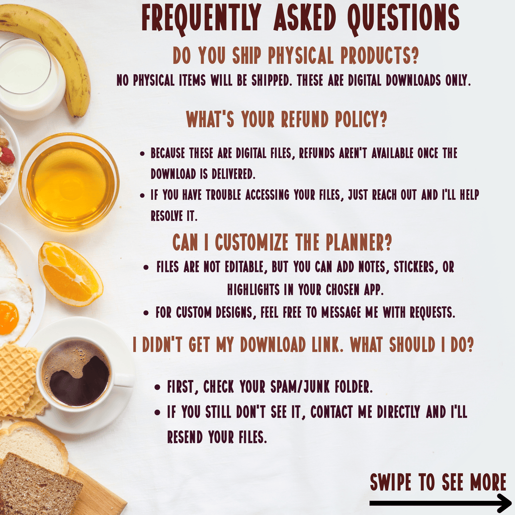 Sunny Side up Daily Essentials Digital Mini Planner - The French Toasties