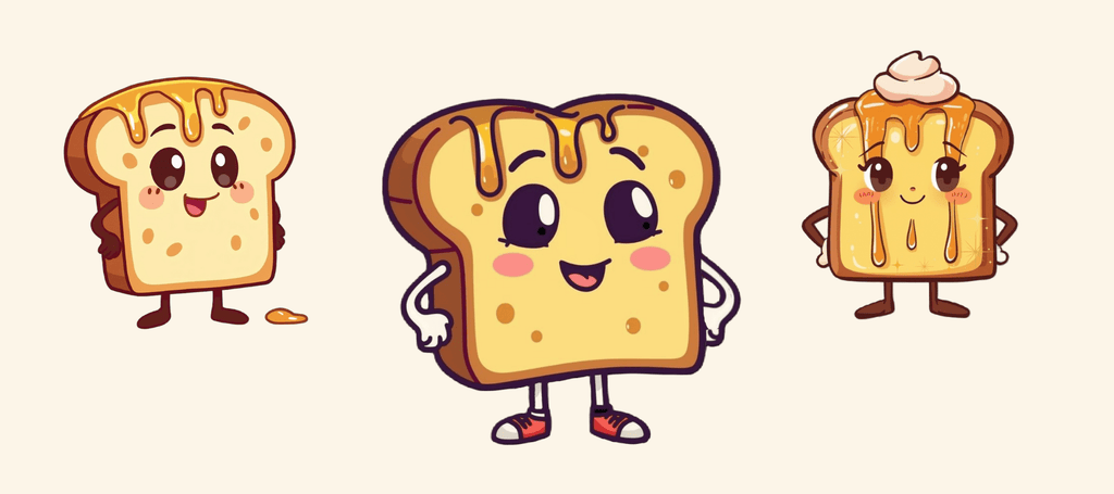 The Toasties Originals Sticker Collection - The French Toasties